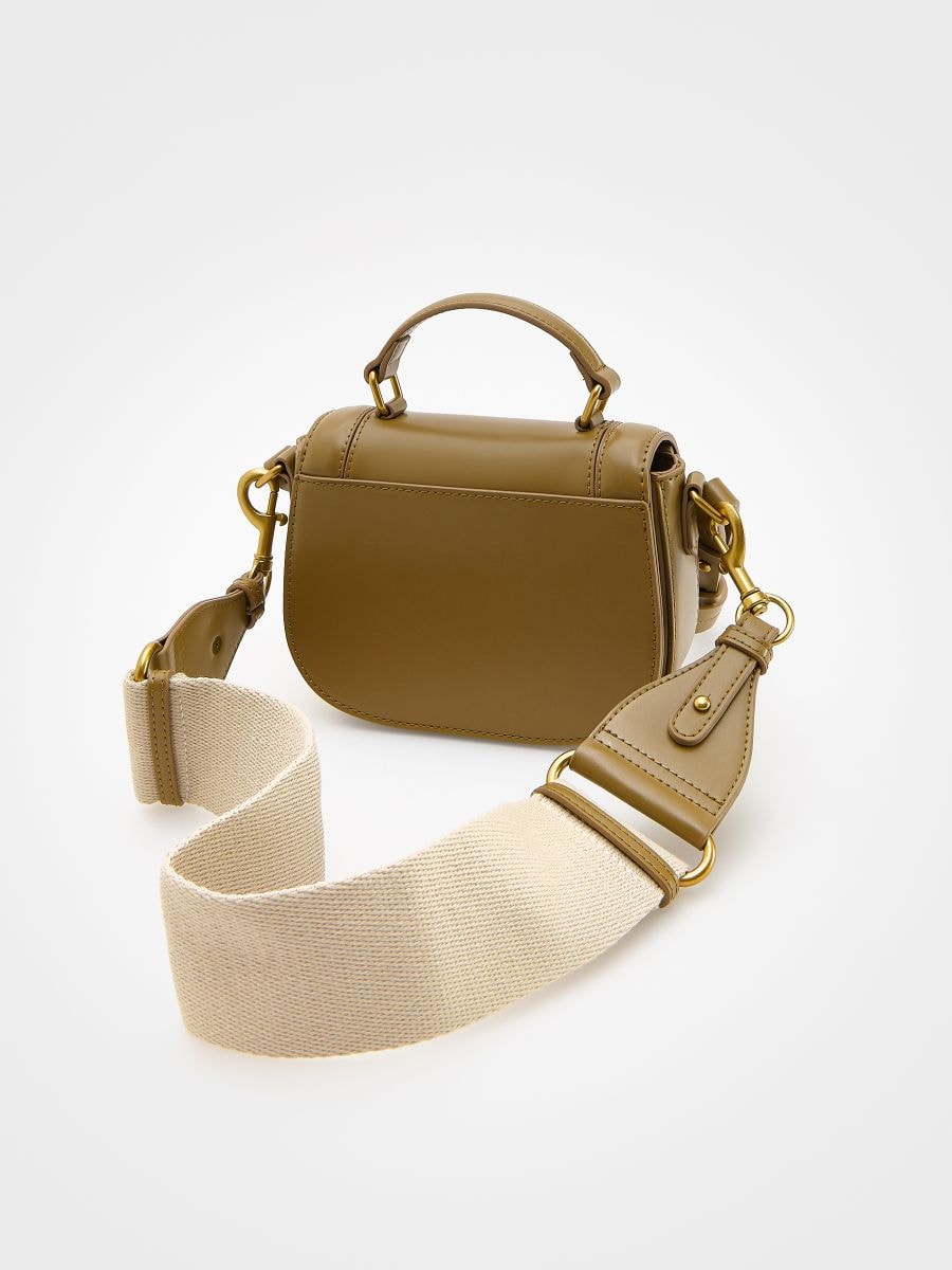 Mini borsa a tracolla - verde-marrone - RESERVED - 4