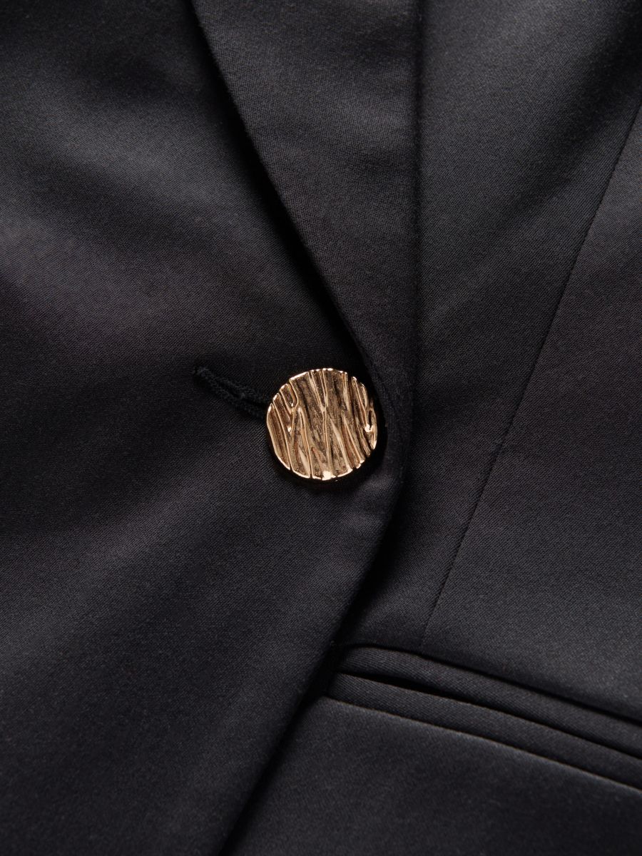 Blazer with asymmetric fastening - black - RESERVED - 5