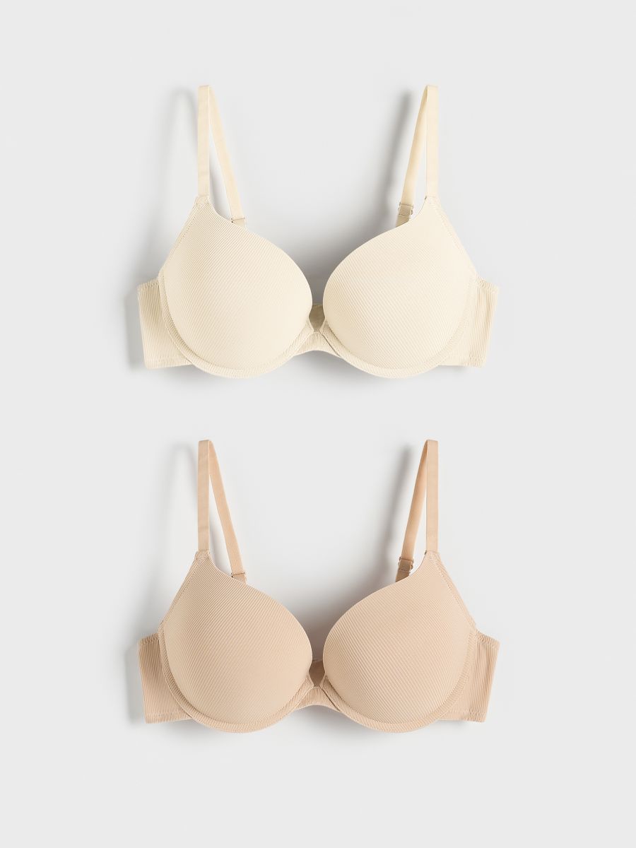 2er-Pack BHs mit starkem Push-up-Effekt - creme - RESERVED - 2