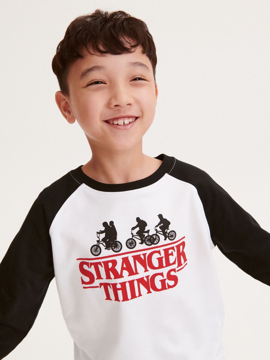 Maglia a maniche lunghe Stranger Things - bianco - RESERVED - 3