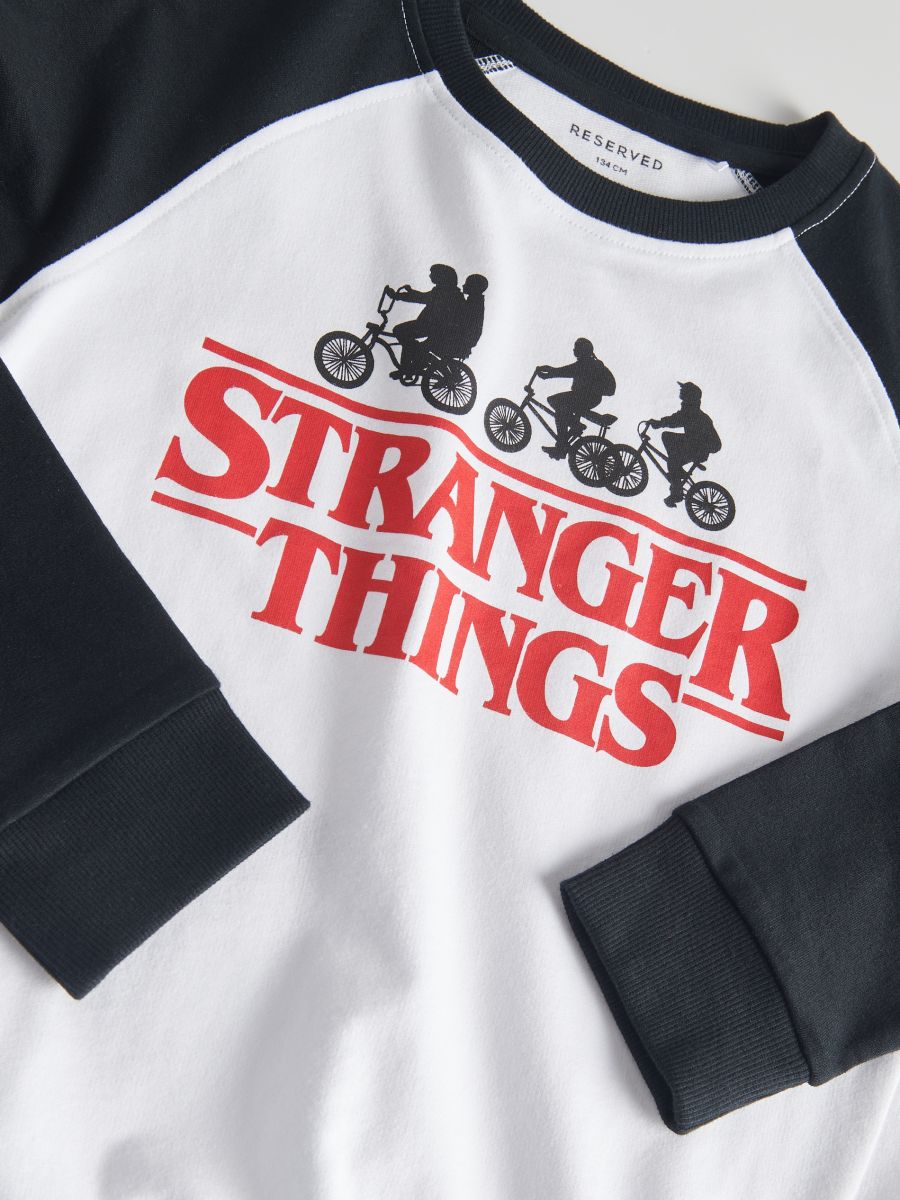 Maglia a maniche lunghe Stranger Things - bianco - RESERVED - 5