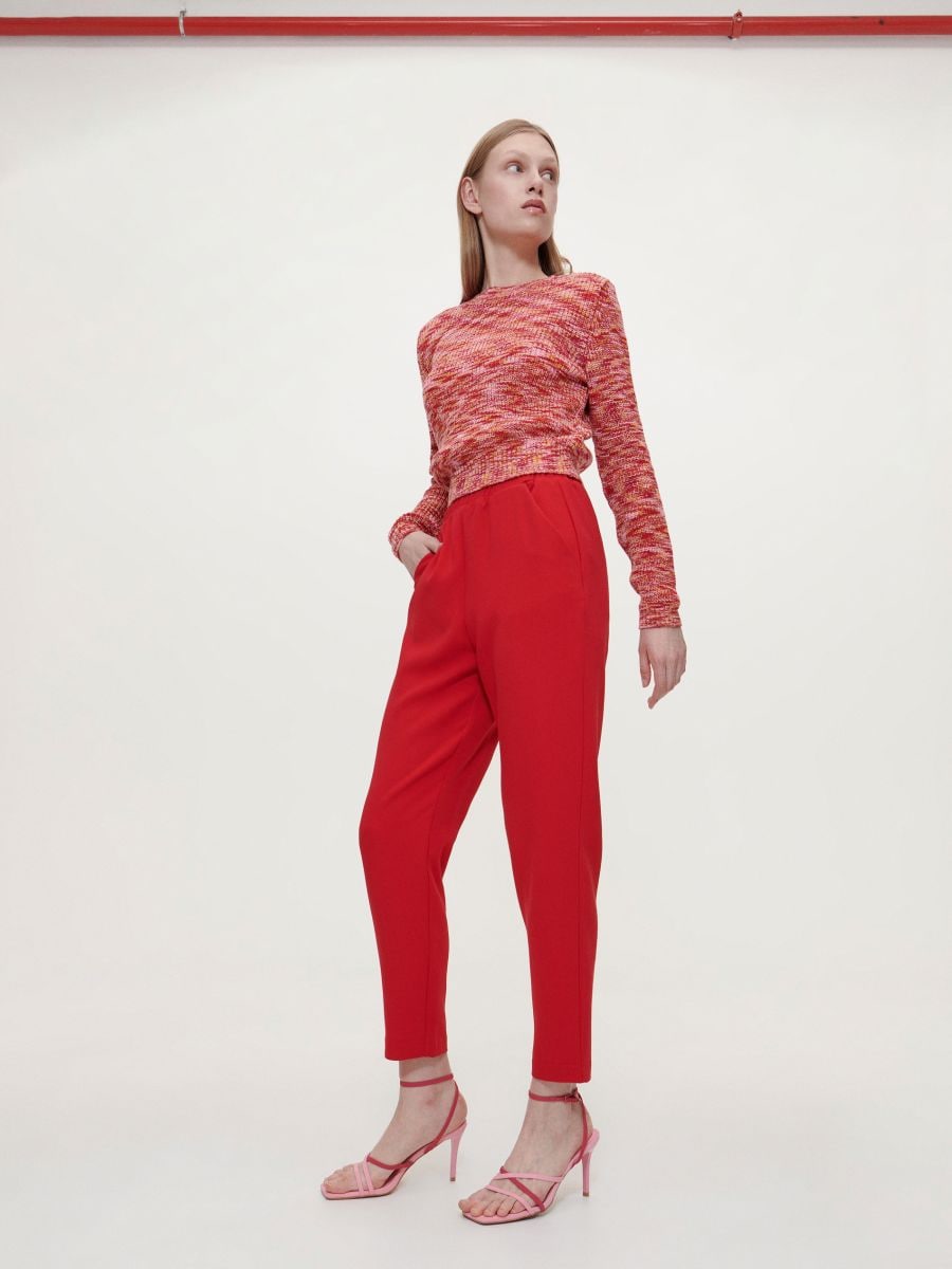 Viscose trousers - red - RESERVED - 2