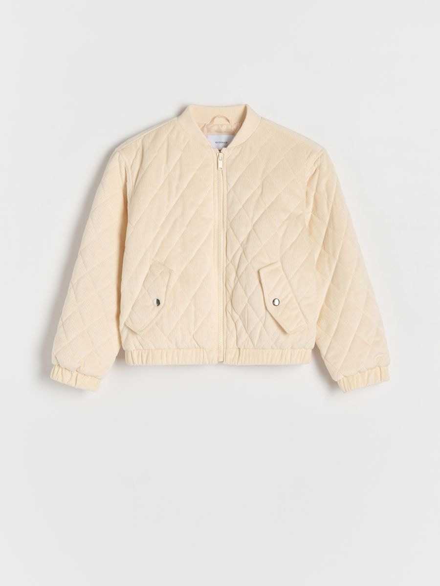 Corduroy bomber jacket - nude - RESERVED