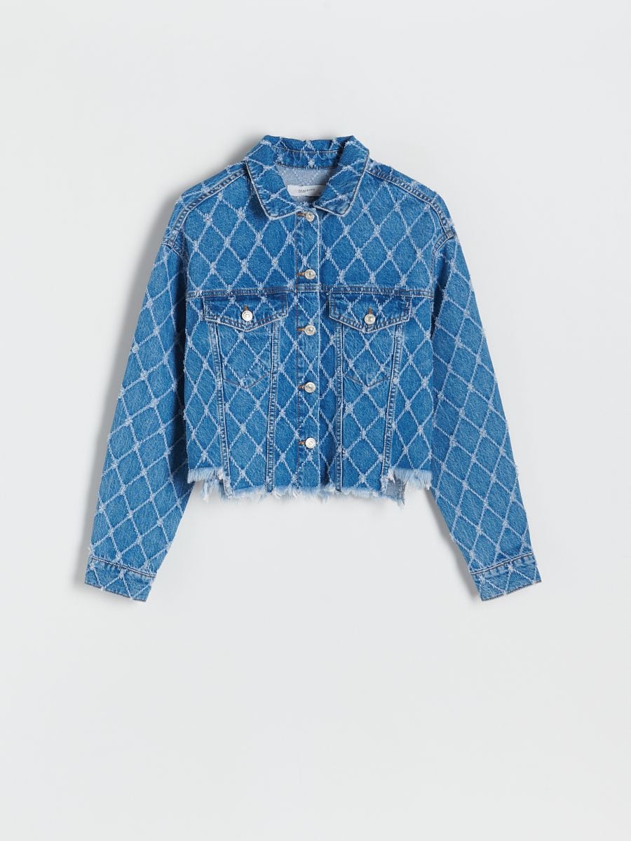 Jacket with decorative finish - blue - RESERVED - 4
