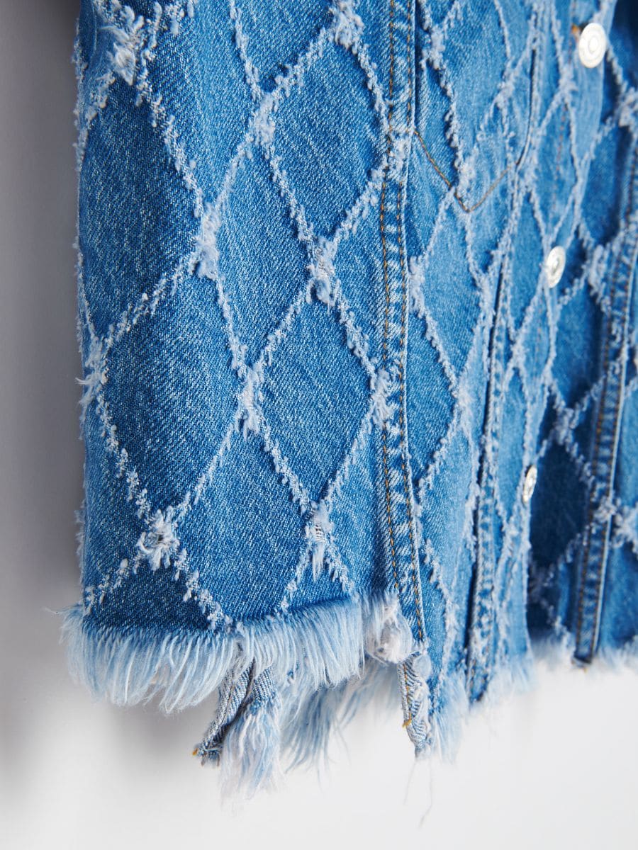 Jacket with decorative finish - blue - RESERVED - 5