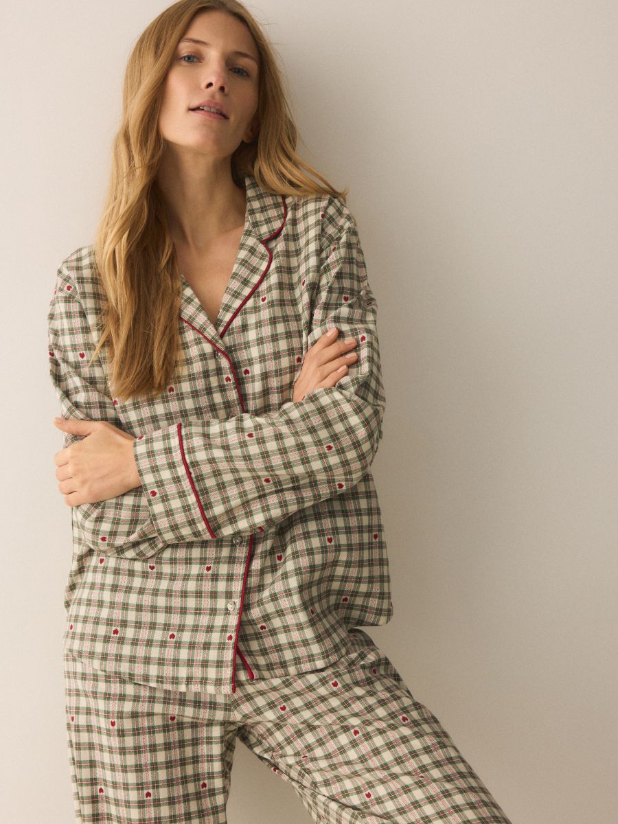 LADIES` PYJAMA - roheline - RESERVED