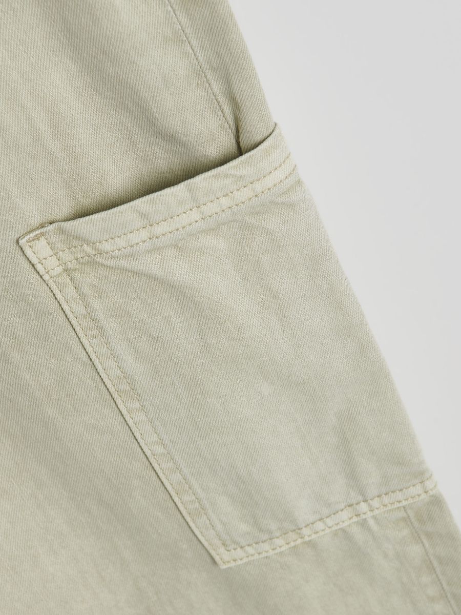 Combinaison en coton avec col - Vert - RESERVED - 6