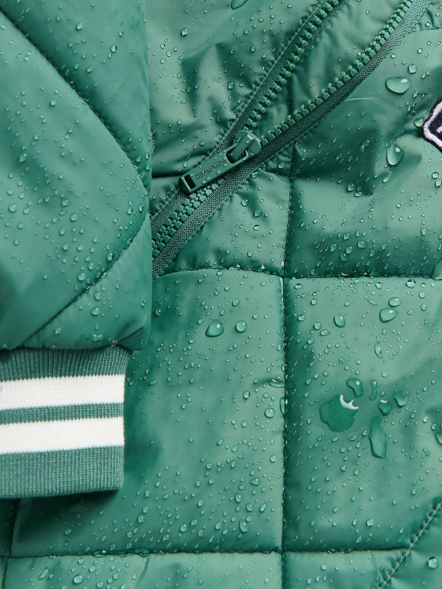 Gesteppte Bomberjacke - grün - RESERVED - 4