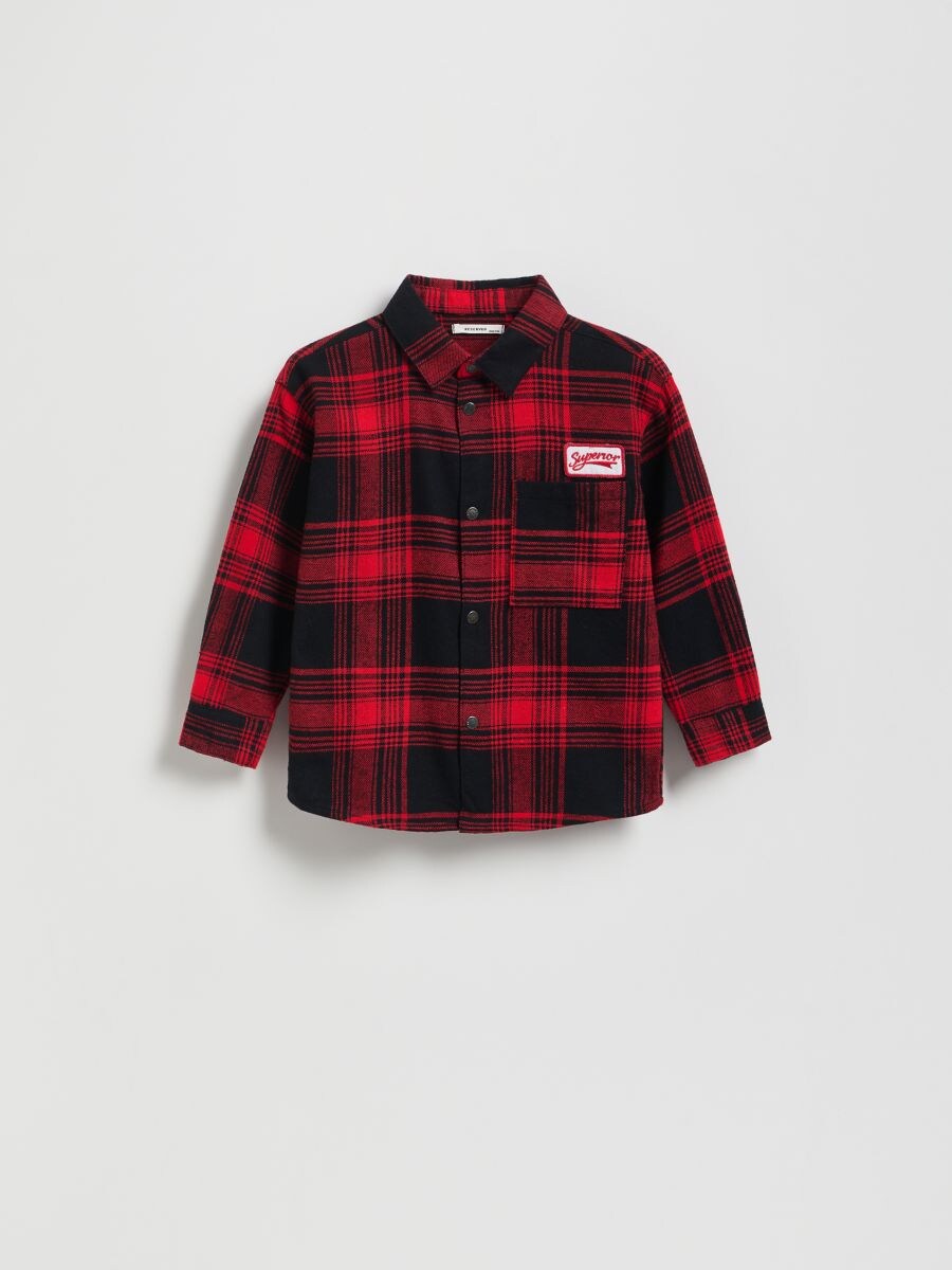 BOYS` SHIRT - rojo - RESERVED