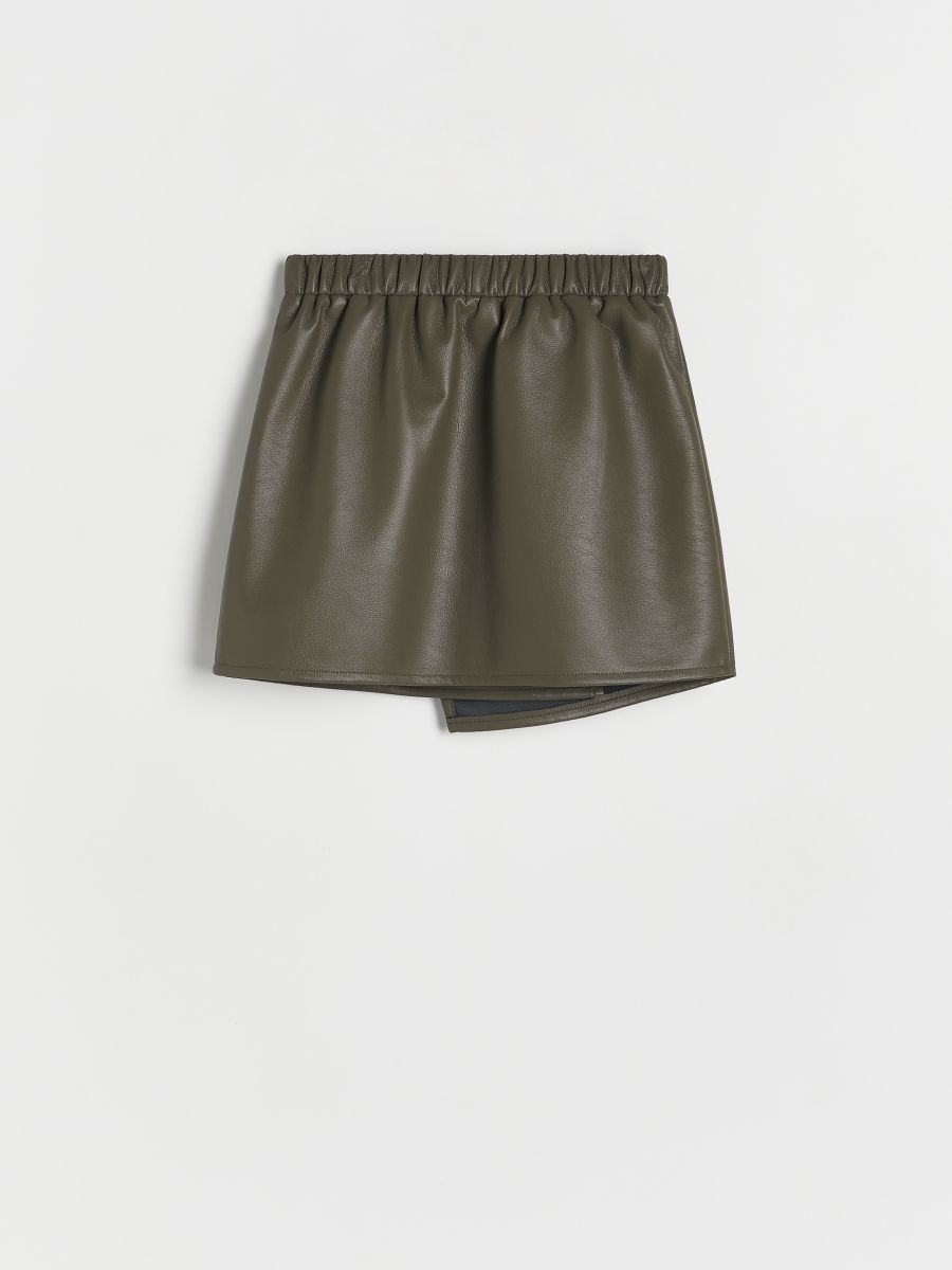 Faux leather skirt