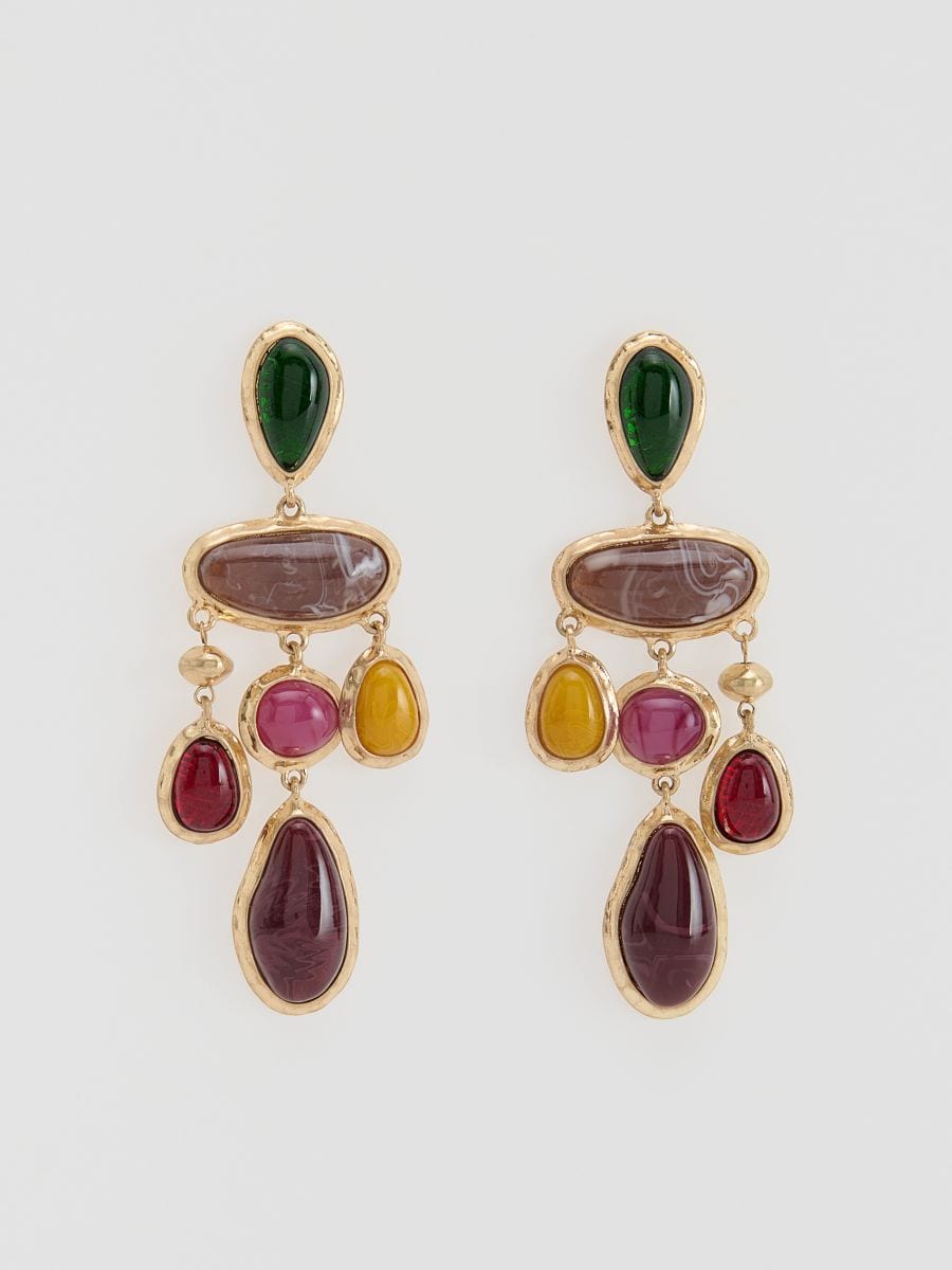 Dangle earrings - multicolor - RESERVED