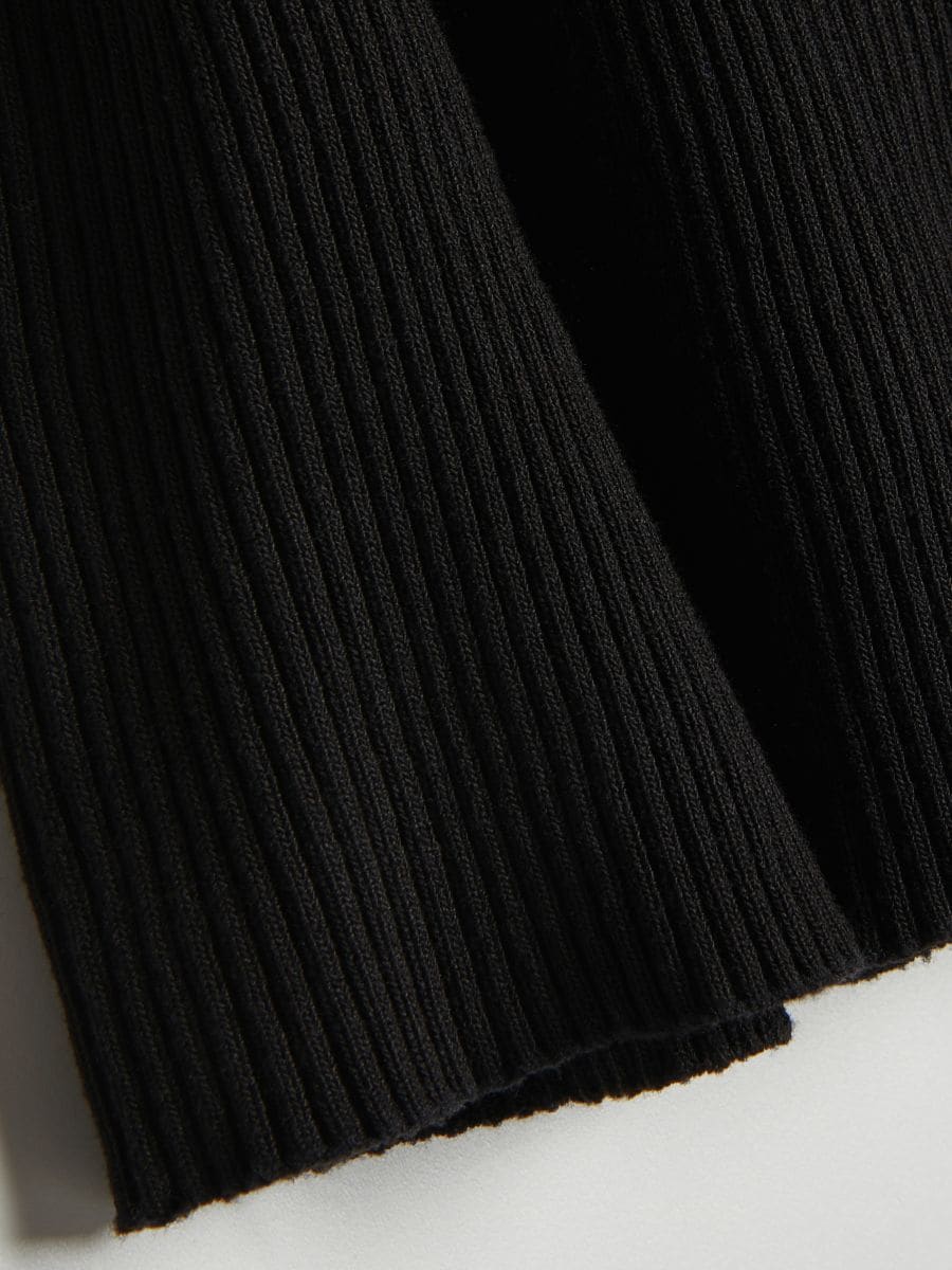 Mock neck with decorative trimming - black - RESERVED - 4