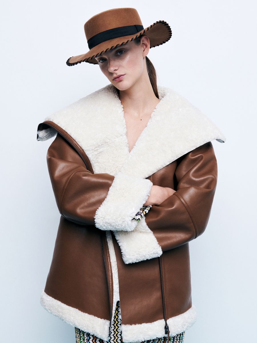 LADIES` OUTER JACKET - smeđe - RESERVED - 8