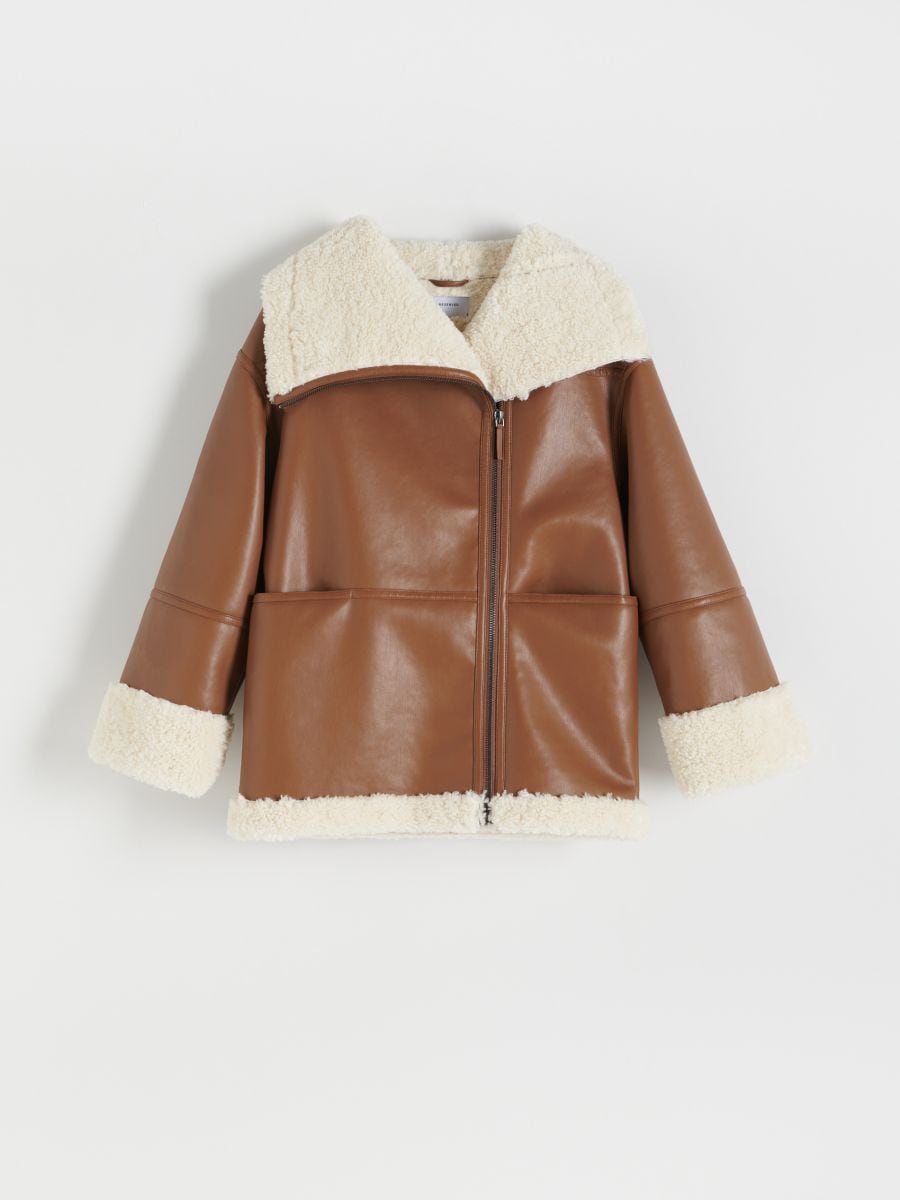 LADIES` OUTER JACKET - smeđe - RESERVED - 2