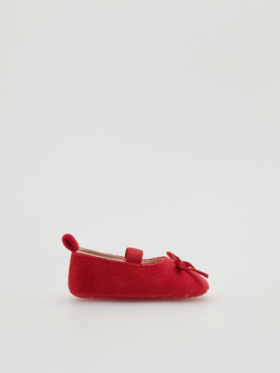 Ballerinas with bow detail - red - RESERVED - 2