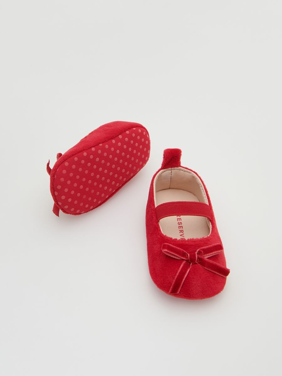 Ballerinas with bow detail - red - RESERVED - 4