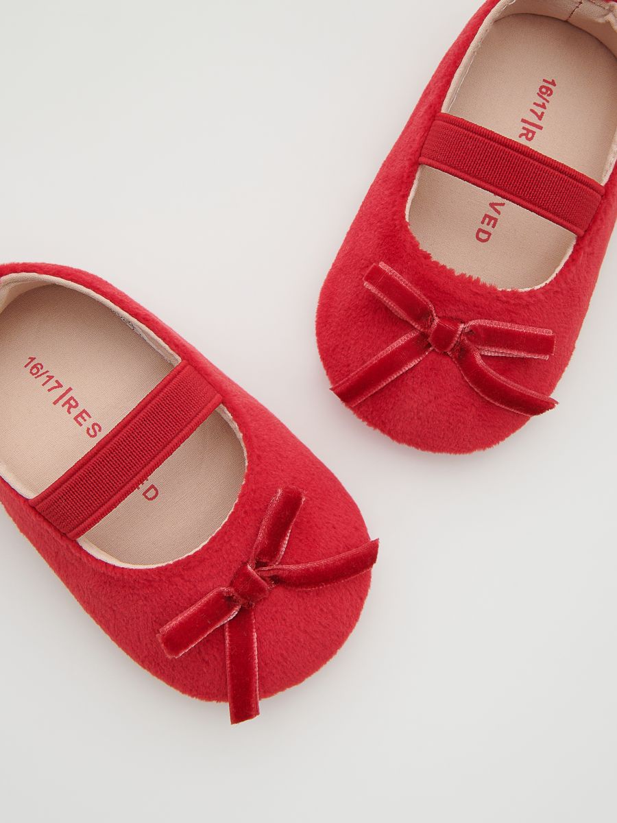 Ballerinas with bow detail - red - RESERVED - 6