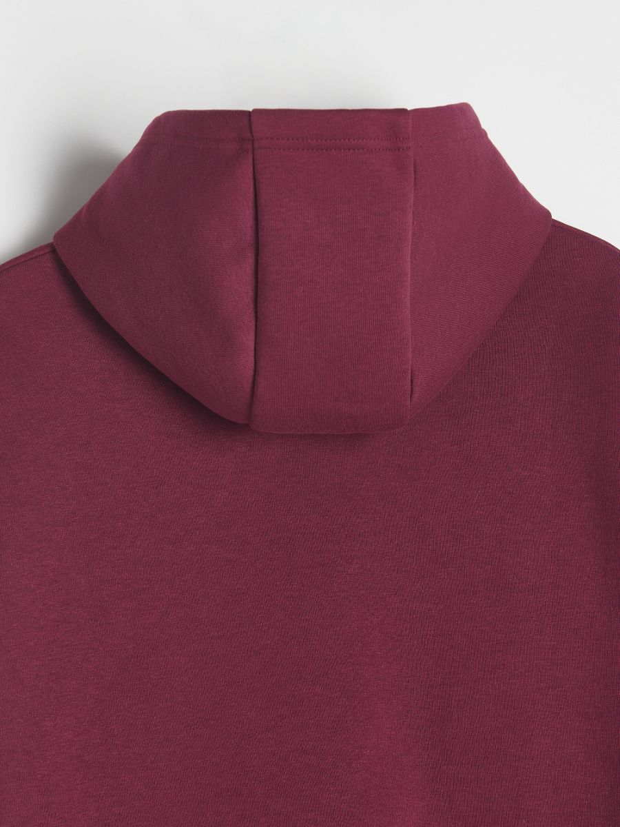 Hoodie with slogans - maroon - RESERVED - 6