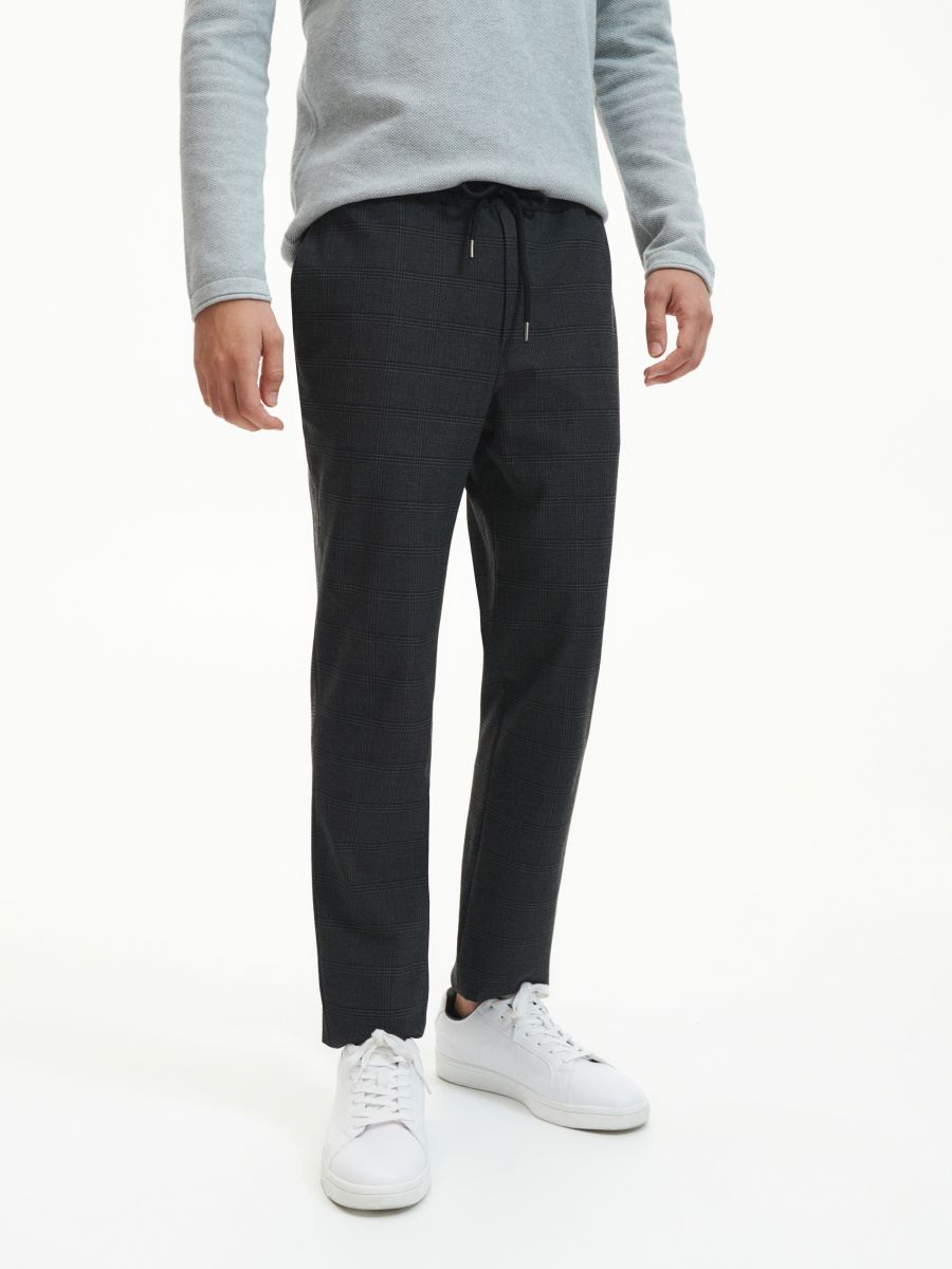 Check joggers - dark grey - RESERVED - 2