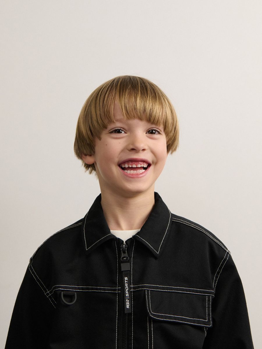 BOYS` OUTER JACKET - black - RESERVED - 5