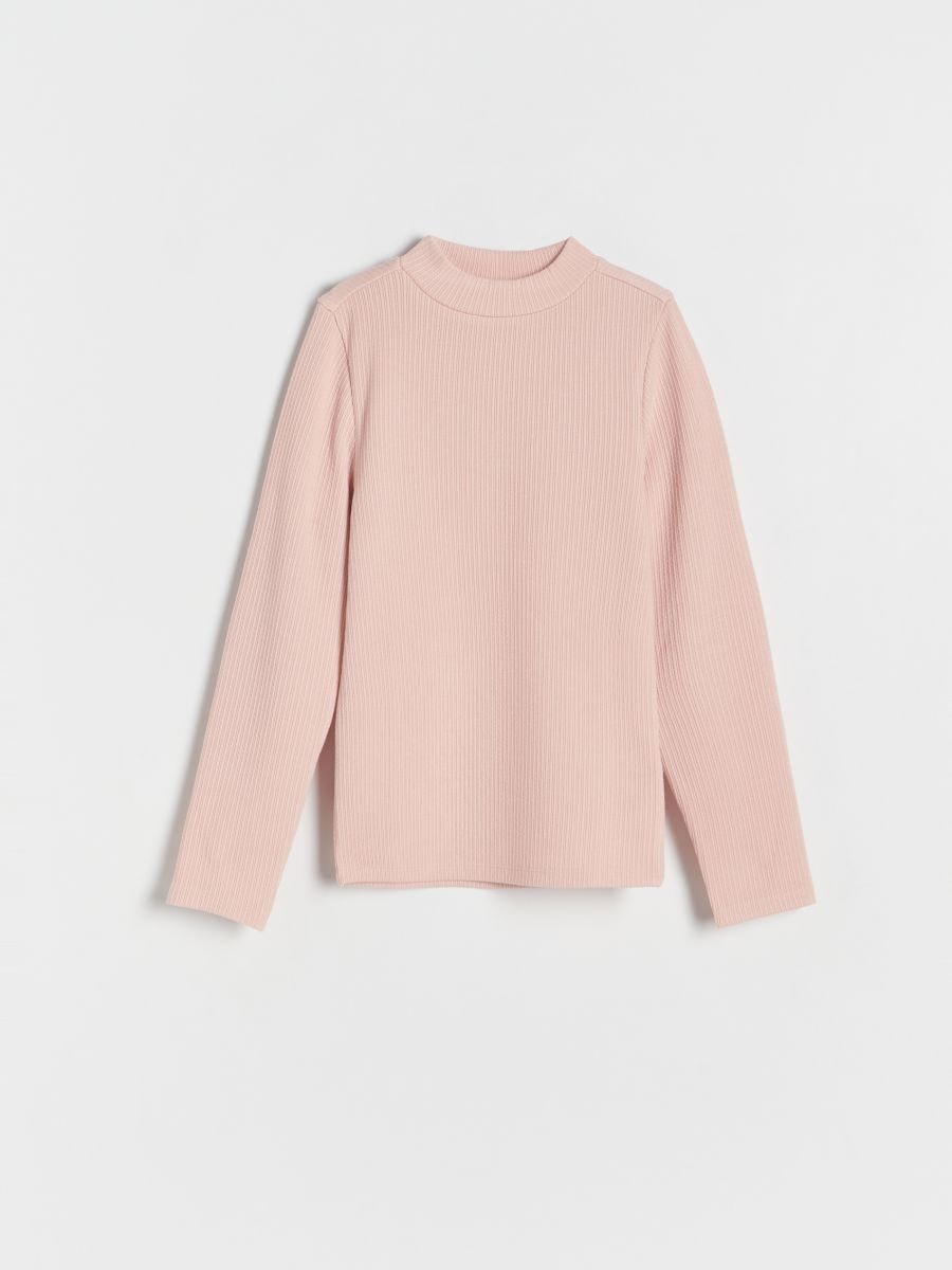STAND COLLAR t-shirt Color dusty rose - RESERVED - 0219W-39X