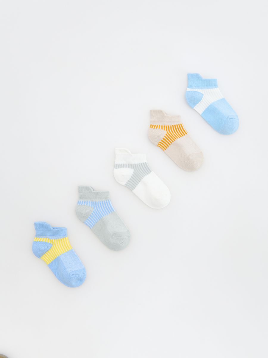 Strumpor i 5-pack - BLEK BLÅ - RESERVED