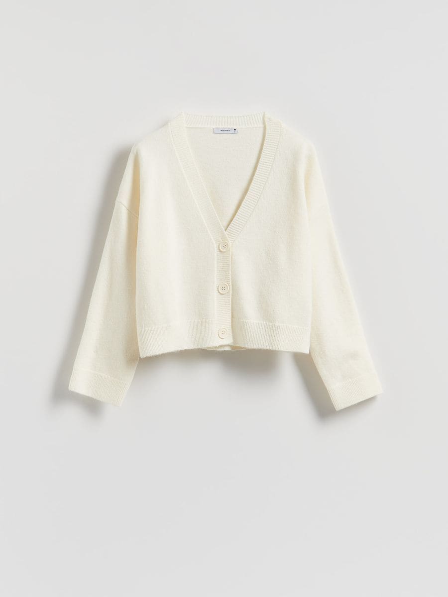Zipped cardigan - nude - RESERVED