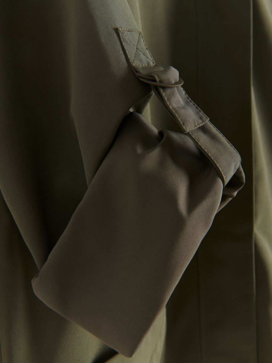 Long parka with hood - green - RESERVED - 2