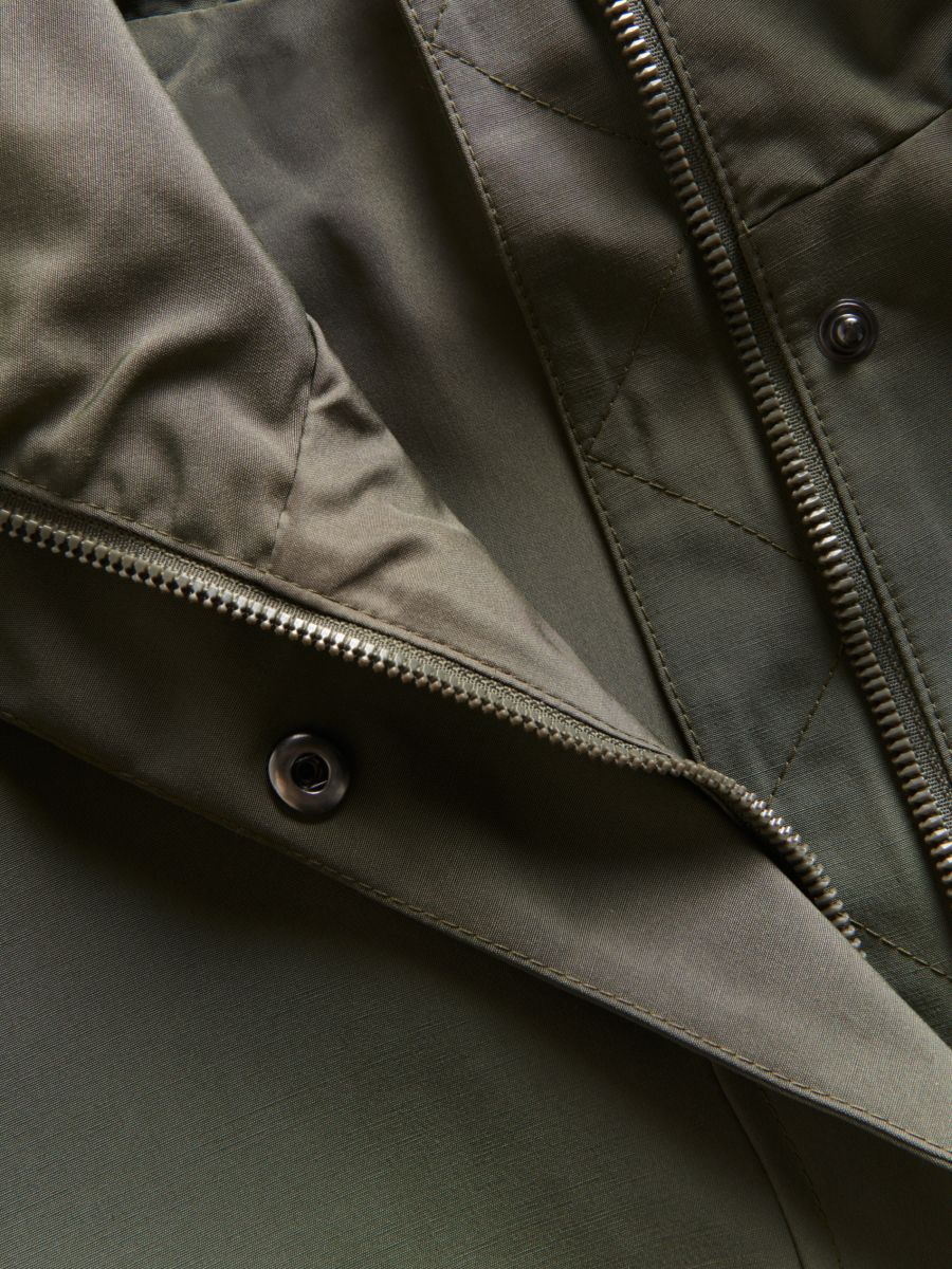 Long parka with hood - green - RESERVED - 3