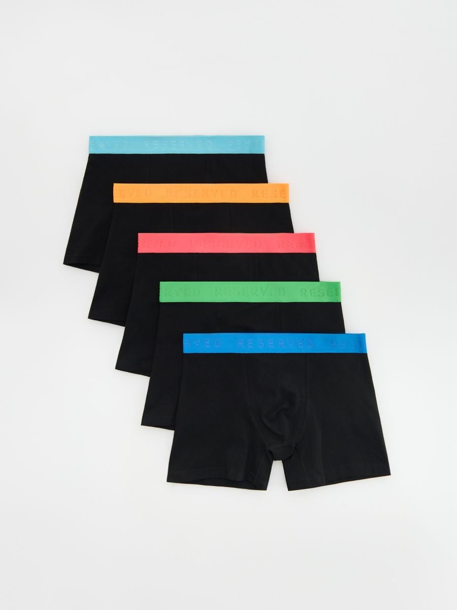 Boxershorts i 5-pack Long - SVART - RESERVED
