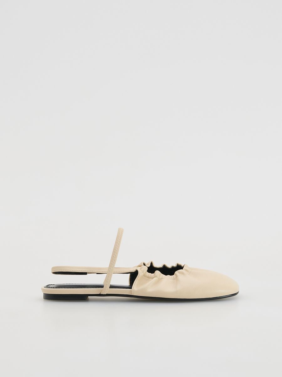 Open heel pumps - white - RESERVED