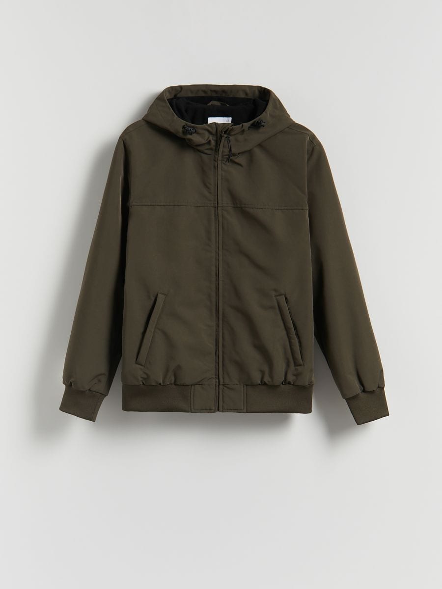 Hooded jacket - olive - RESERVED