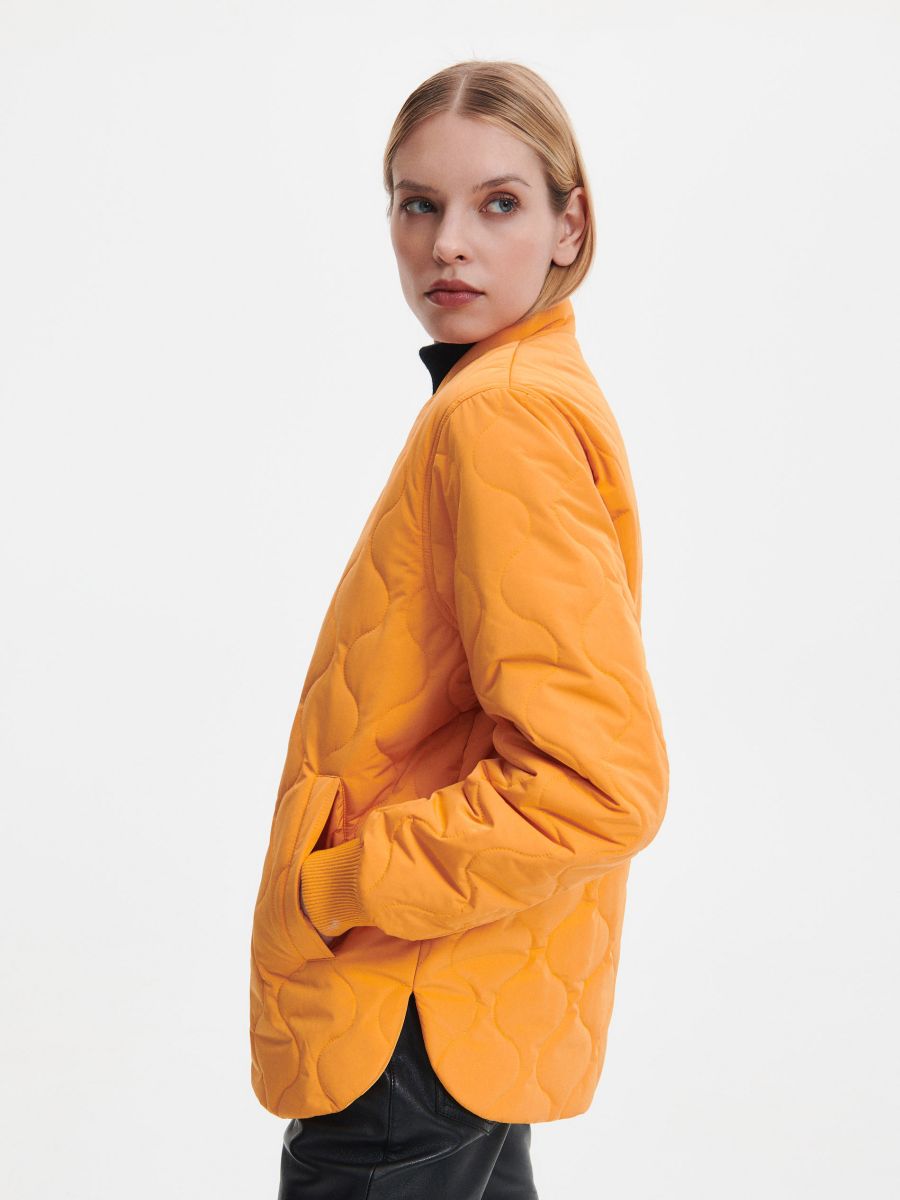 Quilted jacket - orange - RESERVED - 4
