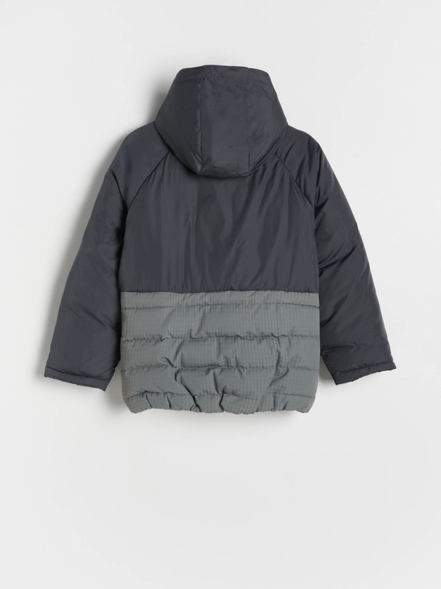 Quilted jacket with hood - dusty green - RESERVED - 3