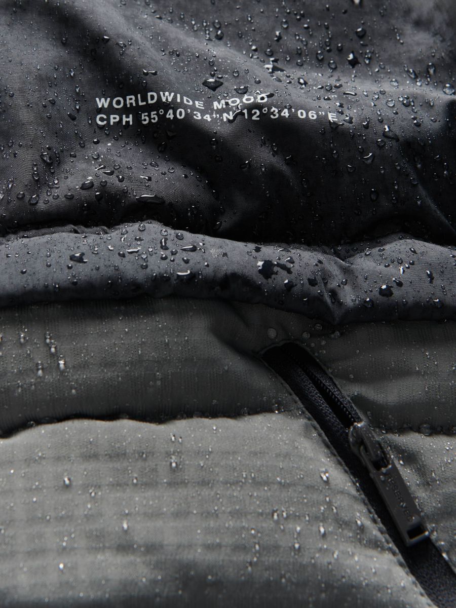 Quilted jacket with hood - dusty green - RESERVED - 4