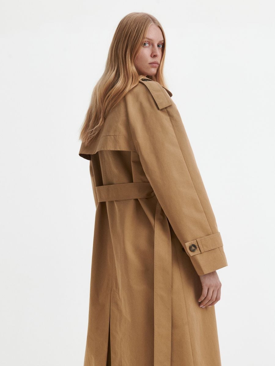 Cotton trench coat Color beige - RESERVED - 0252P-08X