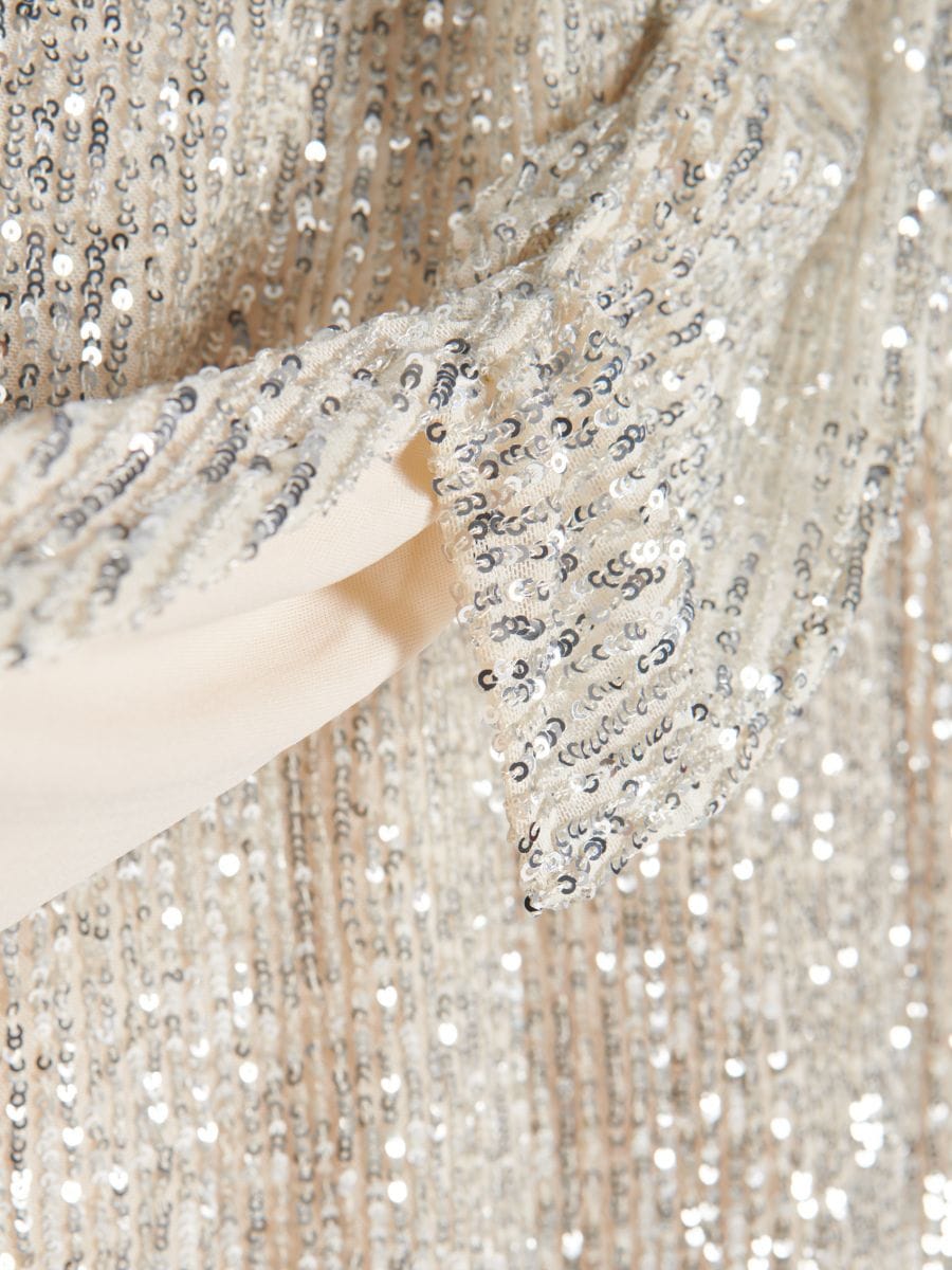 Sequin skirt - nude - RESERVED - 5