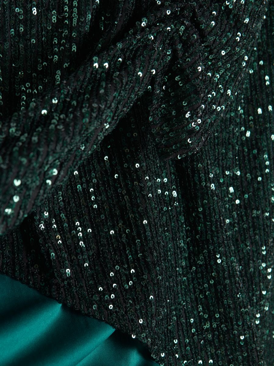 Sequin skirt - green - RESERVED - 5
