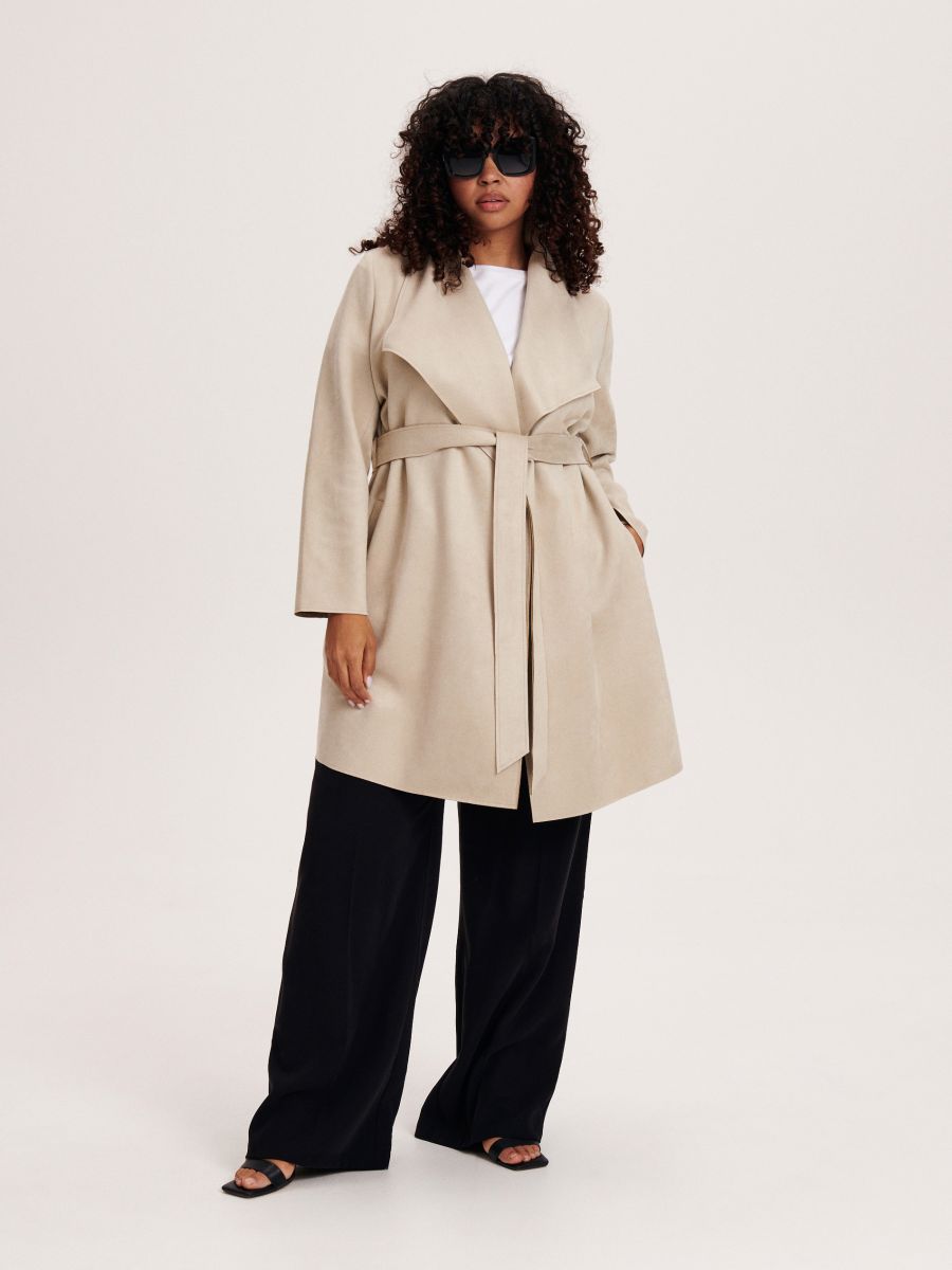 Manteau en daim synthétique - crème - RESERVED - 2