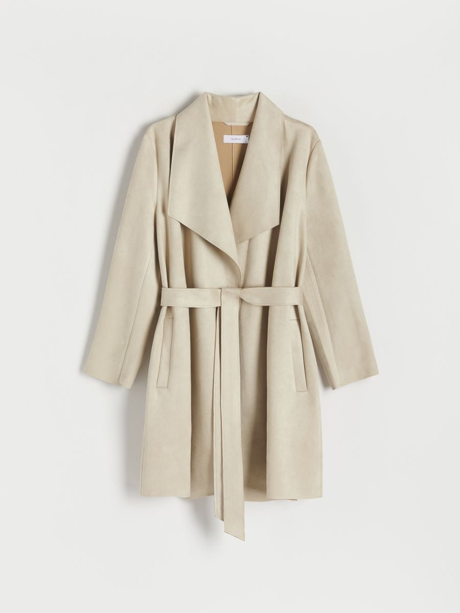 Manteau en daim synthétique - crème - RESERVED - 4