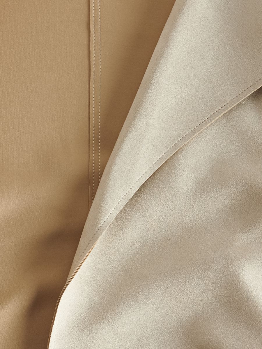 Manteau en daim synthétique - crème - RESERVED - 5