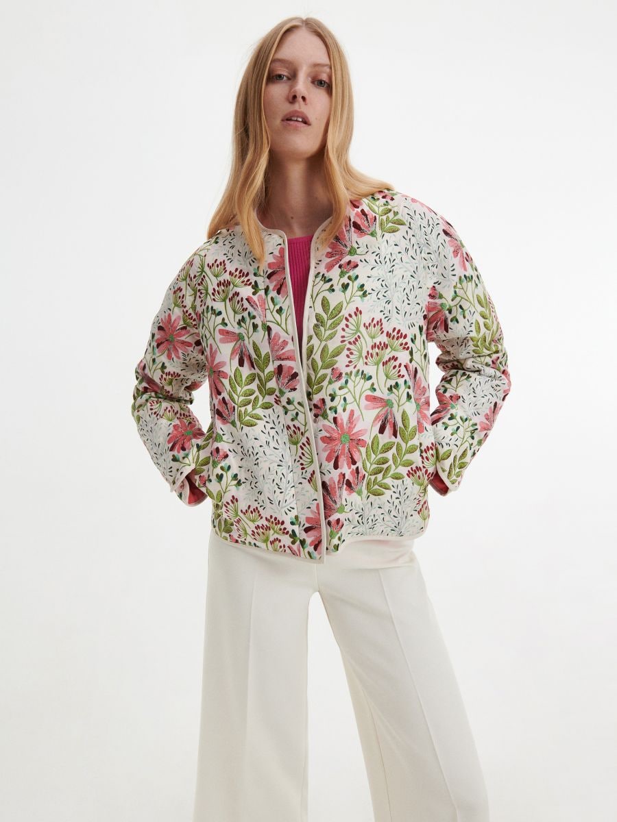 Jacquard jacket - multicolor - RESERVED - 3