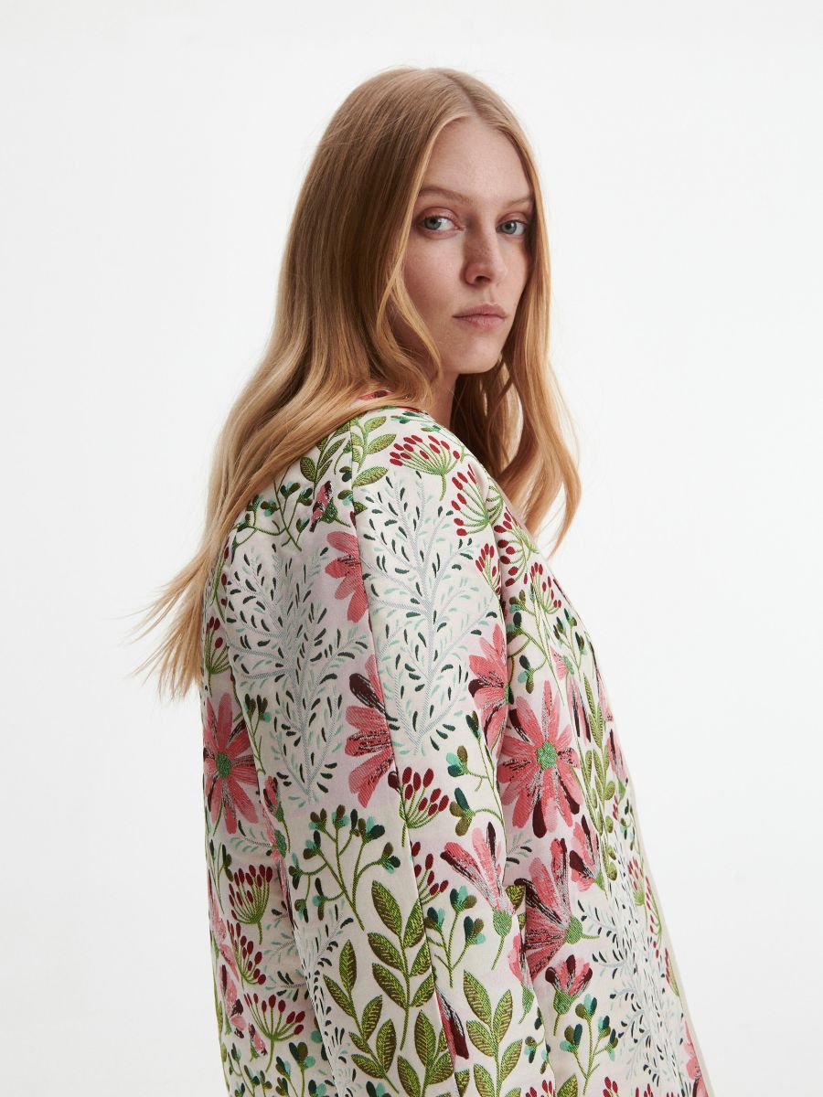Jacquard jacket - multicolor - RESERVED - 6