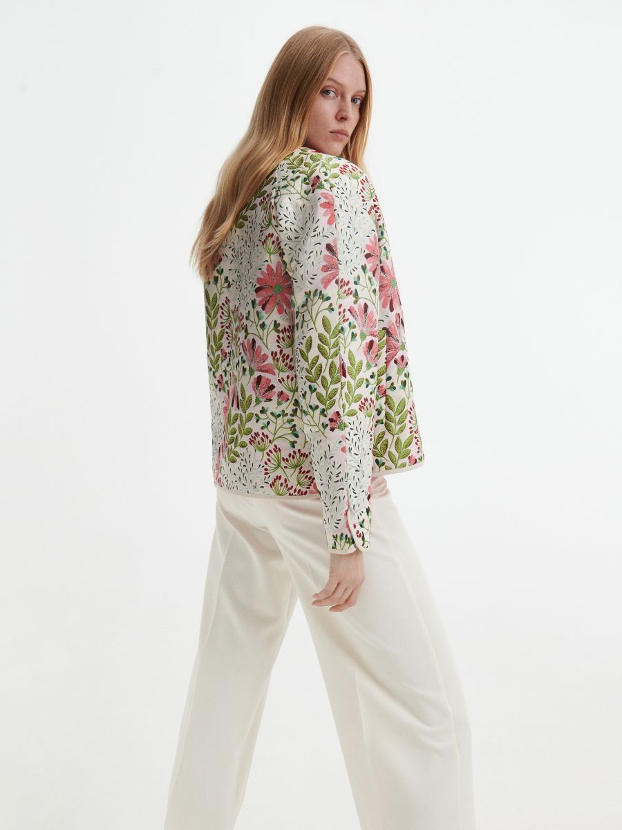 Jacquard jacket - multicolor - RESERVED - 5