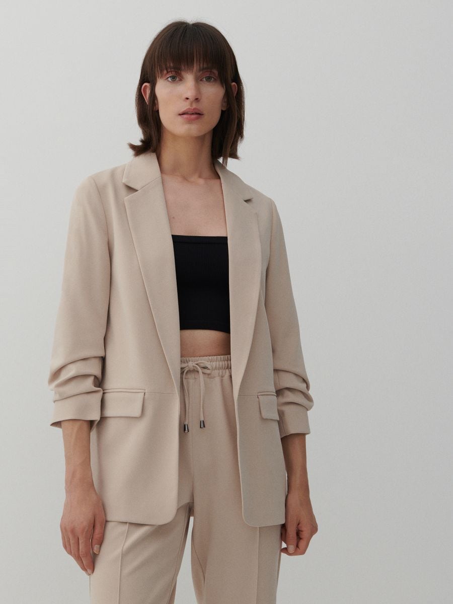Plain blazer - beige - RESERVED - 5