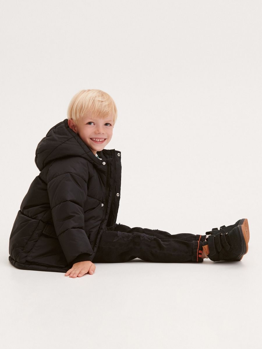 Insulated jacket with hood - black - RESERVED - 3