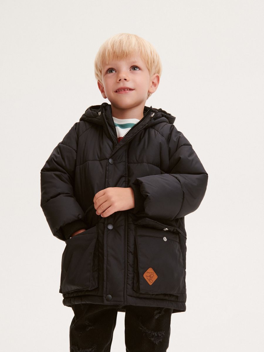Insulated jacket with hood - black - RESERVED - 6