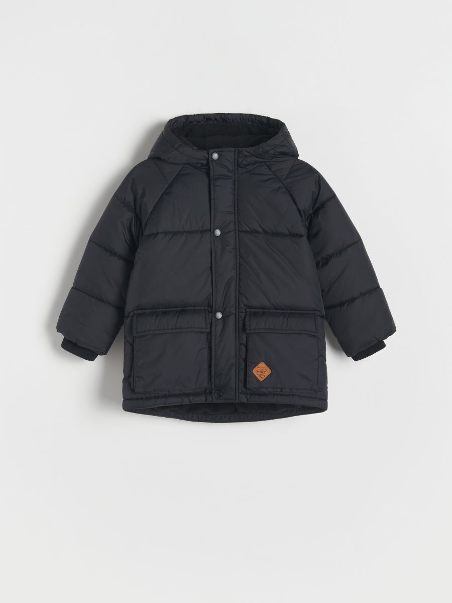 Insulated jacket with hood - black - RESERVED - 2