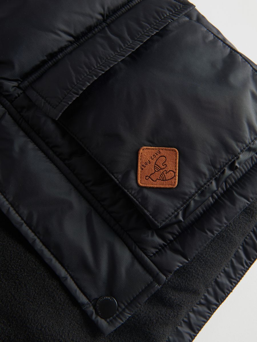 Insulated jacket with hood - black - RESERVED - 7
