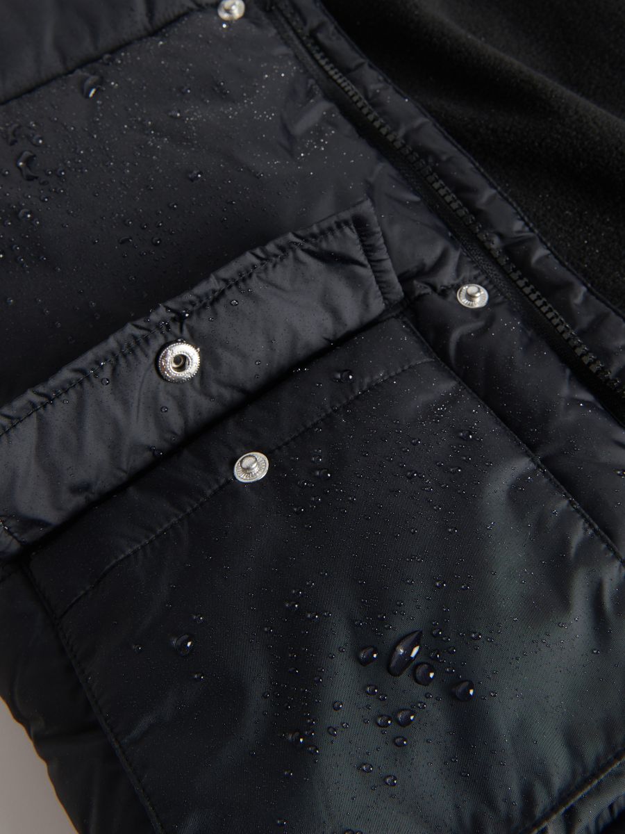 Insulated jacket with hood - black - RESERVED - 8
